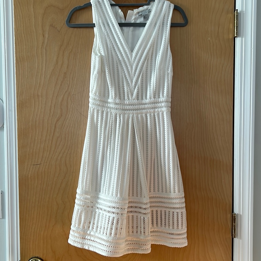 Lacy white dress, H&M US size 4